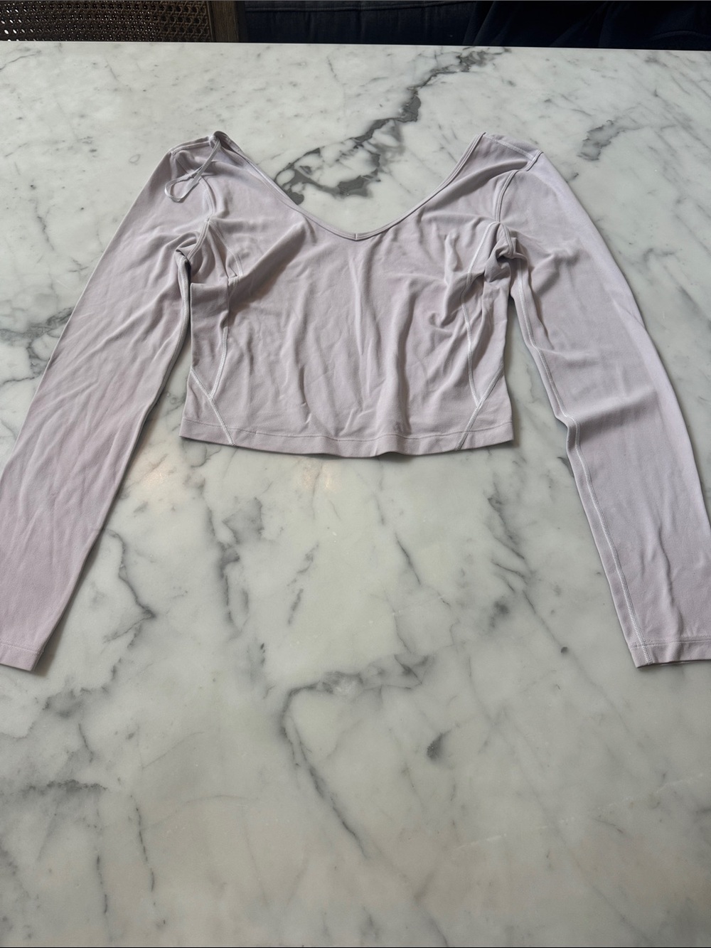 Lululemon Align Long Sleeve Scoop Neck Crop Top